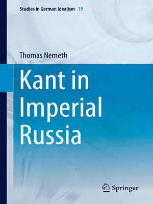 cover image of Kant in Imperial Russia